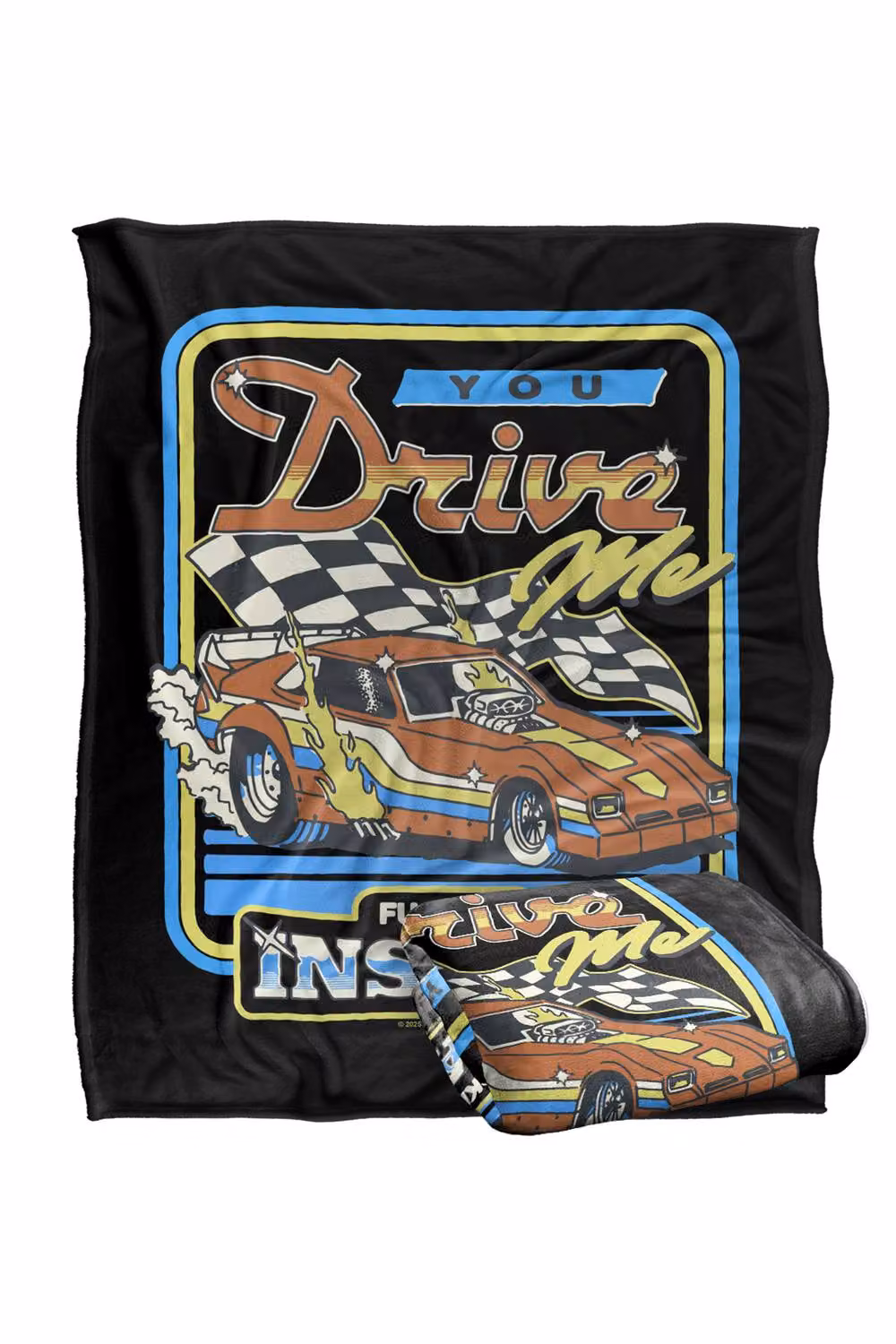 Steven Rhodes You Drive Me Insane Super Soft Fleece Throw Blanket, Multicolour, W/D/H: 91 x 147 cm – 2