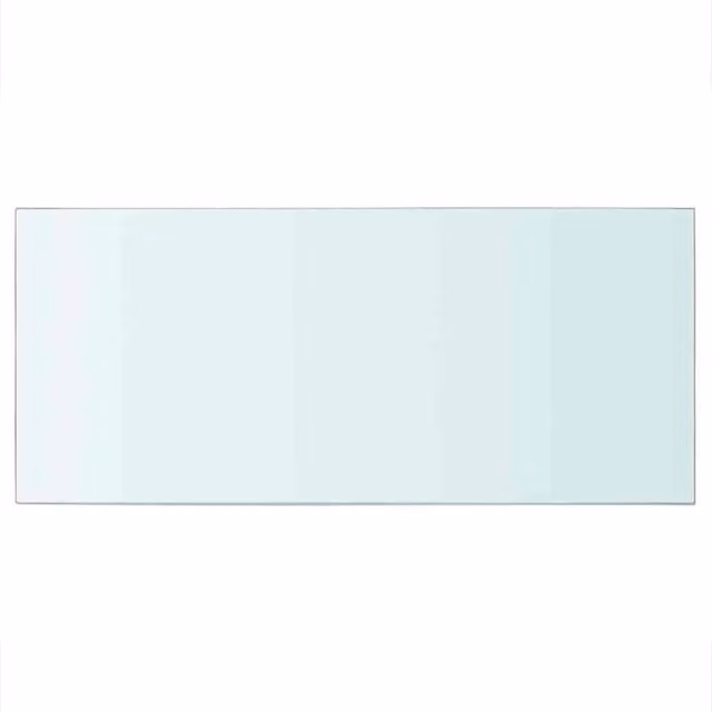 Berkfield Home Transparent Glass Shelf Panel, W: 50 cm, D: 25 cm, H: 1 cm