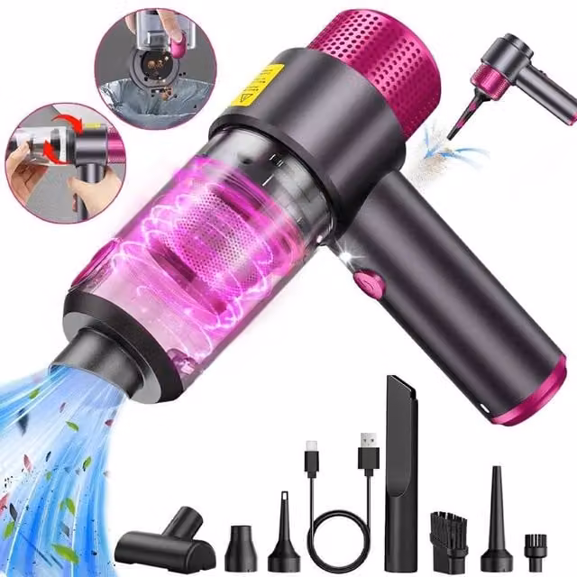Kelvenix 4-in-1 Rechargeable Handheld Car Vacuum Cleaner in Grey