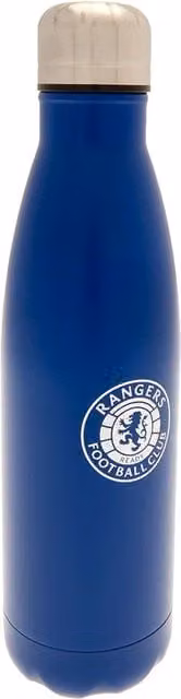 Rangers FC Crest Vacuum Insulated Stainless Steel Thermal Flask, 500 ml, Blue