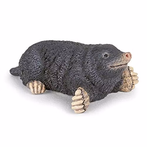Papo Realistic Grey Mole Figure from the Garden Animals Collection