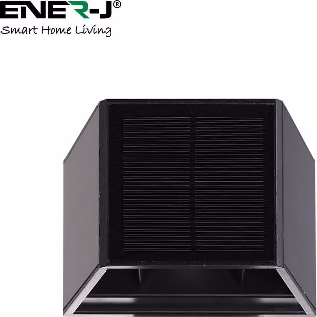 ENER-J Solar Up-Down Wall Lights in White, Diameter: 25 cm, Height: 19 cm