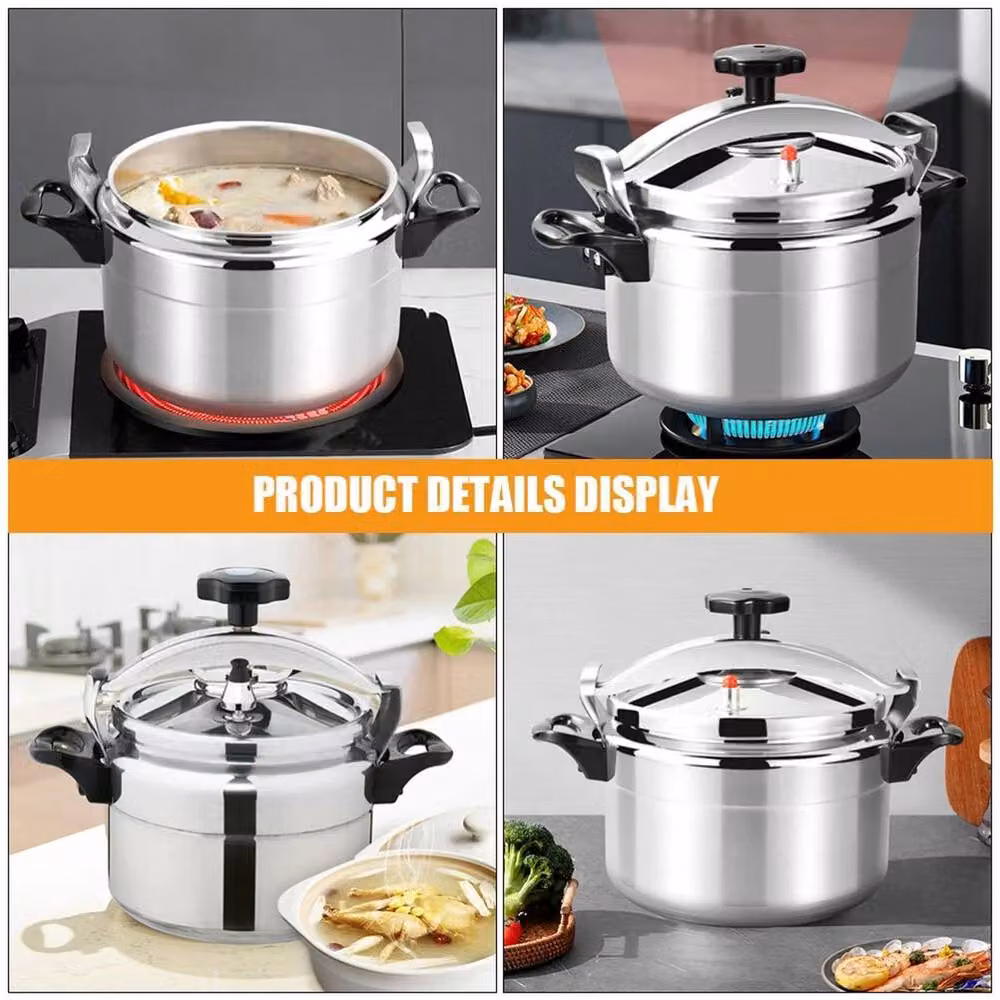 SPETLEK 7 Litre Dual Handle Aluminium Pressure Cooker in Silver – 3