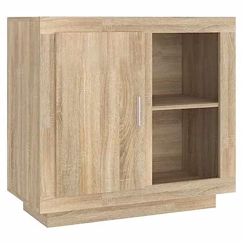 vidaXL Modern Sonoma Oak Sideboard in Brown