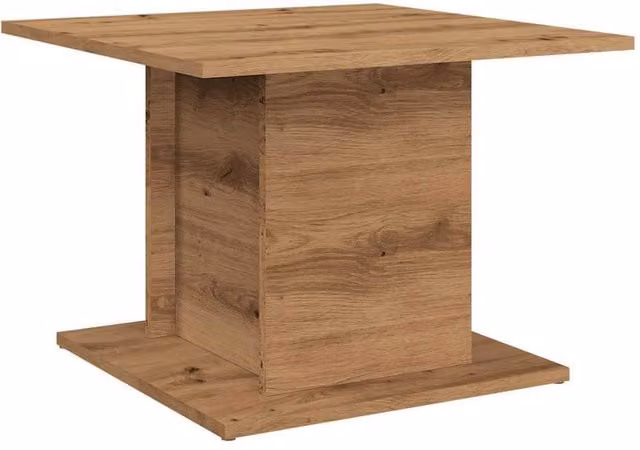 Berkfield Home Artisan Oak Coffee Table in Brown, W/D/H: 55.5 x 55.5 x 40 cm