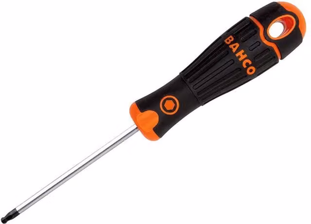 Bahco Black Stainless Steel Hex Ball End Screwdriver 2.5 x 100mm