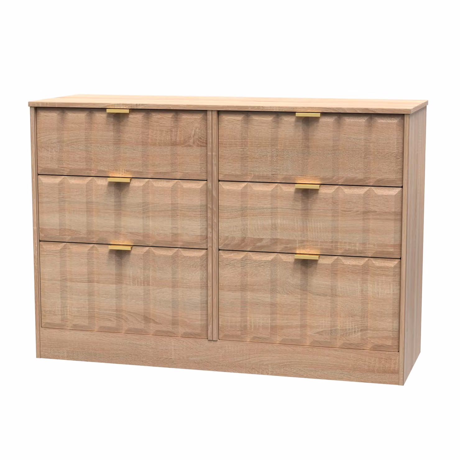 Ready Assembled 2 U Seattle 6 Drawer Wide Chest in Light Oak – 2