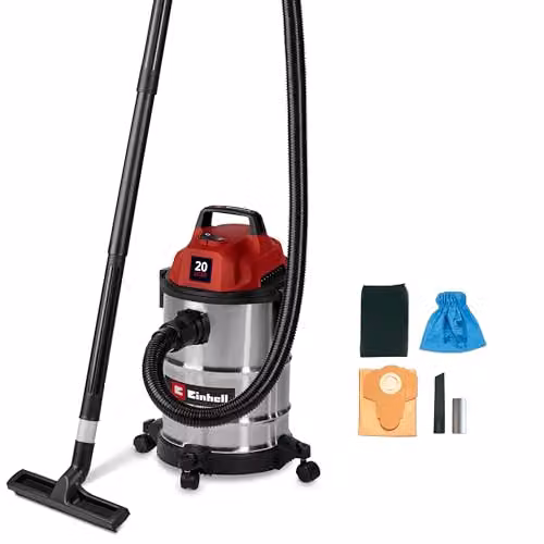 Einhell TC-VC 2045 S Wet and Dry Vacuum Cleaner, 900W, 20 Litre, Red – 1