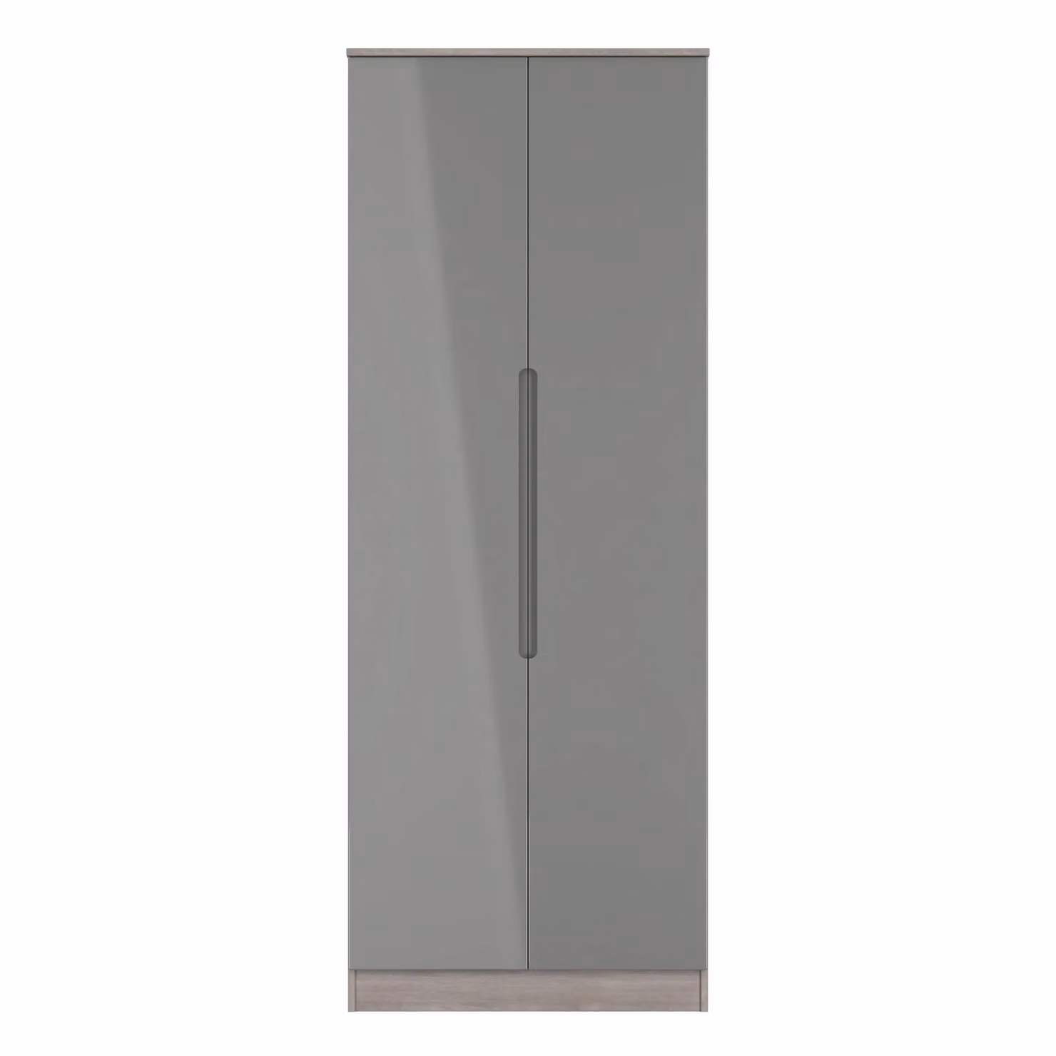 Ready Assembled 2 U Lucca 2 Door Grey Wardrobe – 2