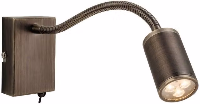 Netlighting Orion 3 Light Flexi LED Indoor Wall Spotlight in Bronze