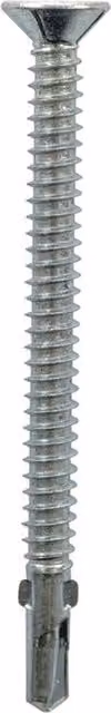 JCP Construction Products Woodfix Self-Drilling Silver Galvanised Wood Screws, Diameter: 5.5 mm, Length: 40 mm