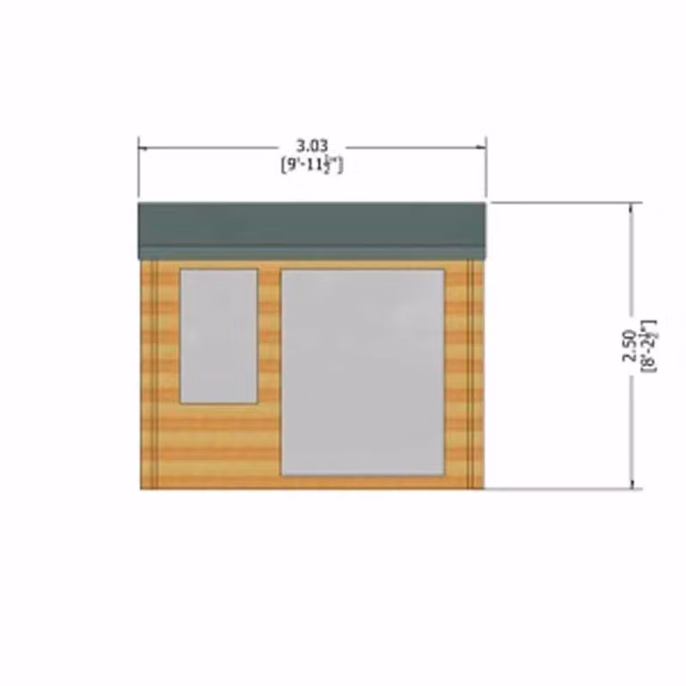 Shires Marlborough 28 mm Log Cabin in Brown