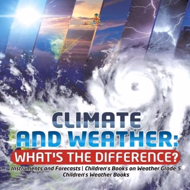 Baby Professor Climate and Weather: What is the Difference? Instruments and Educational Book in Multicolour