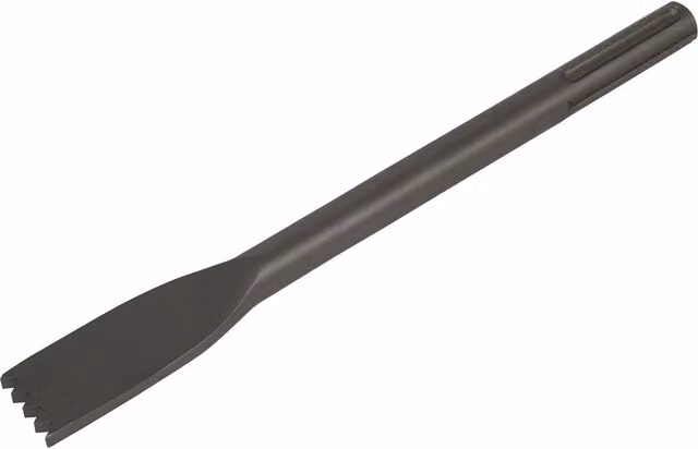 Loops Scutch Comb Chisel with SDS Max Shank in Grey Steel