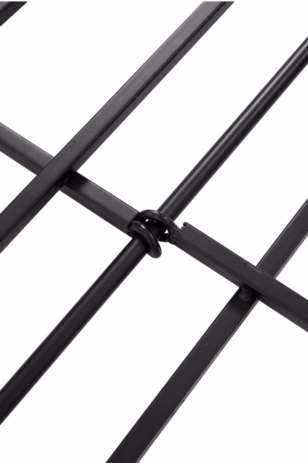 Garden Sanctuary 5-Piece Black Metal Garden Fences with Support – 4