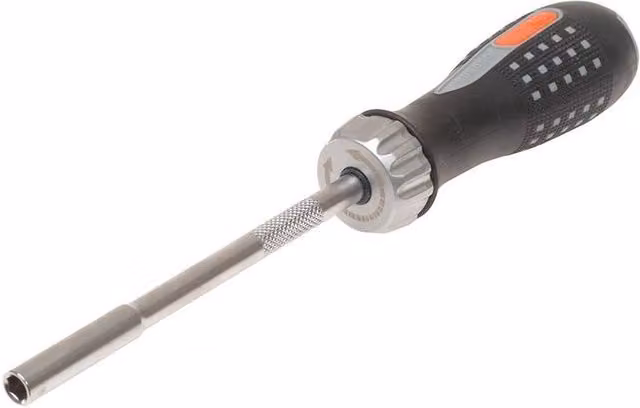 Bahco 808050 Black Ratchet Screwdriver with 6 Bits