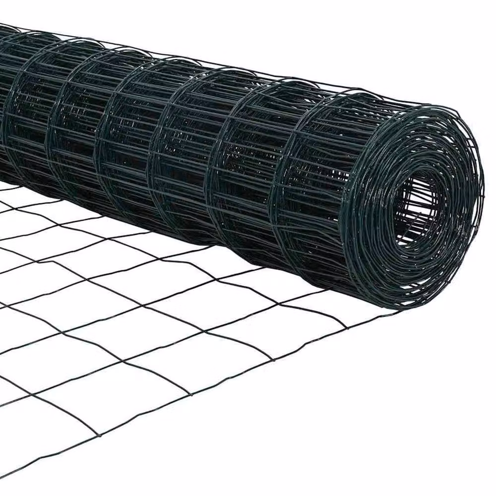 Berkfield Home Green Euro Fence with 7 Posts, Galvanised Steel, 0.8 x 10 m – 8