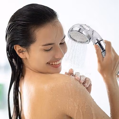 JML Pure Shower+ Silver Chrome Water-Saving Handheld Rain and Massage Shower Head – 2