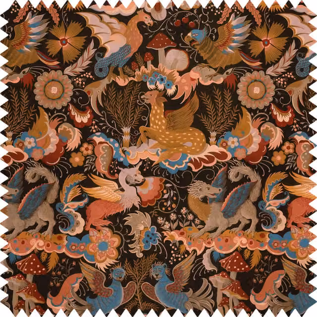 House of Hackney PHANTASIA Recycled Performance Fabric in Selenite Orange and Multicolour