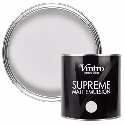 Vintro Luxury Matt Emulsion Multi Surface Paint in Grey Chrysler, 2.5L