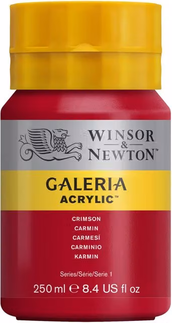 Winsor and Newton Galeria Acrylic Paint Crimson 250ml