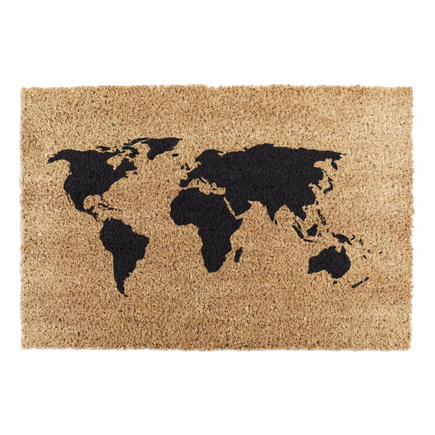 Artsy Mats World Map Doormat in Black and Multicolour, W: 60 cm, D: 40 cm – 4