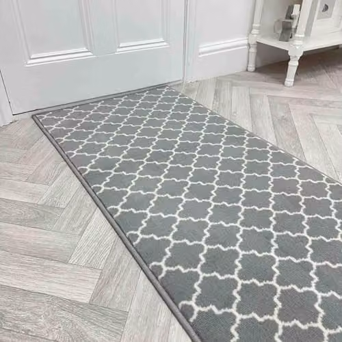 runrug Avanti Hallway Runner Rug, Grey, W: 60 cm, L: 270 cm – 1