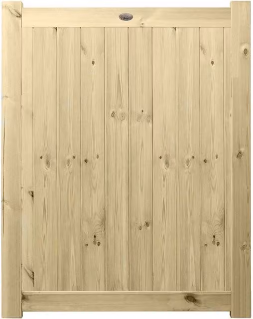 Premier Garden Supplies URBAN Interlocked Tongue Groove Treated Garden Gate with Fully Boarded Top, Wood