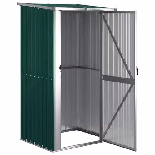 vidaXL Green Galvanised Steel Garden Shed W/D/H: 118.5 x 97 x 209.5 cm – 5