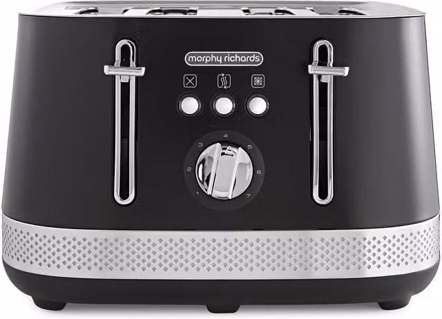 Morphy Richards Illumination 4-Slice Toaster in Black