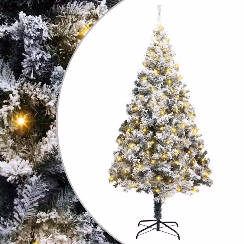 Berkfield Home Green Artificial Christmas Tree with 300 LEDs and Stand, Height: 180 cm – 2
