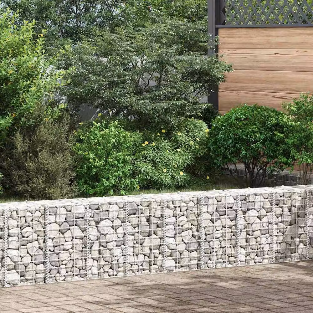 Berkfield Home Durable Metal Gabion Raised Beds, 3 Pieces, Silver, W/D/H: 30 x 30 x 50 cm – 2