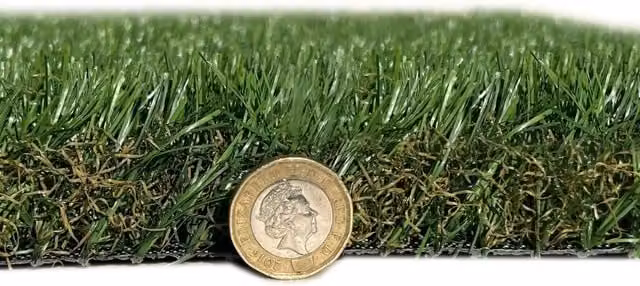 GB Fairhaven 38mm Artificial Grass in Green, W: 400 cm, L: 900 cm