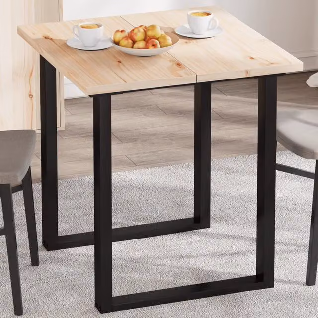 Berkfield Home Set of 2 Rectangular Solid Pine Table Tops, Brown, W: 70 cm, D: 35 cm, H: 2.5 cm – 1