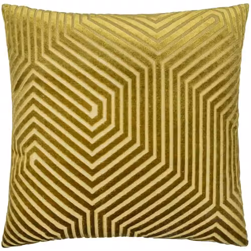 Paoletti Evoke Square Velvet Cushion in Green, W/D/H: 55 x 55 x 55 cm