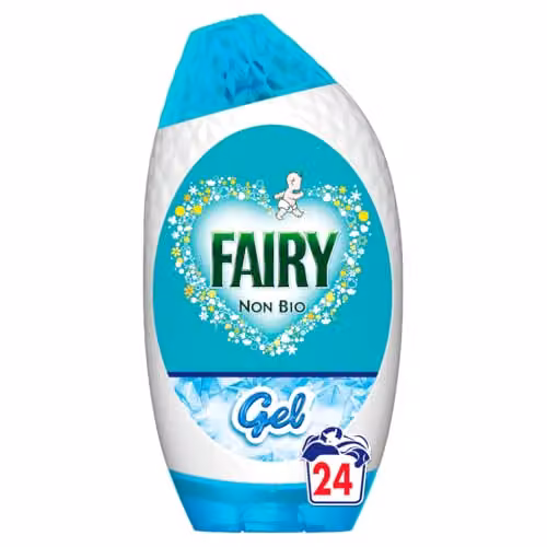 Fairy Non Bio Washing Liquid Laundry Detergent Gel Original for Sensitive Skin, 840ml