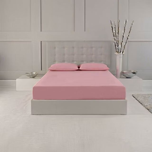 Snug City Pink Polycotton Extra Deep Fitted Sheet for Small Single Beds – 1