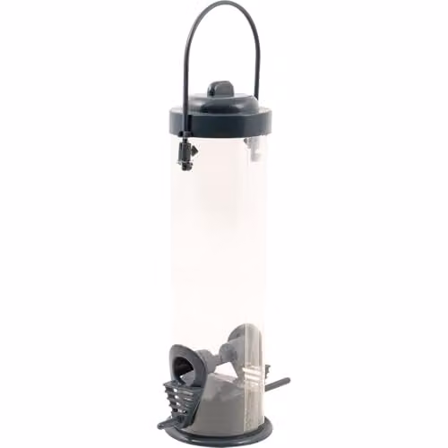 St Helens Home & Garden Hanging Wild Bird Feeder with 2 Feeding Points and Perches, Transparent – 1