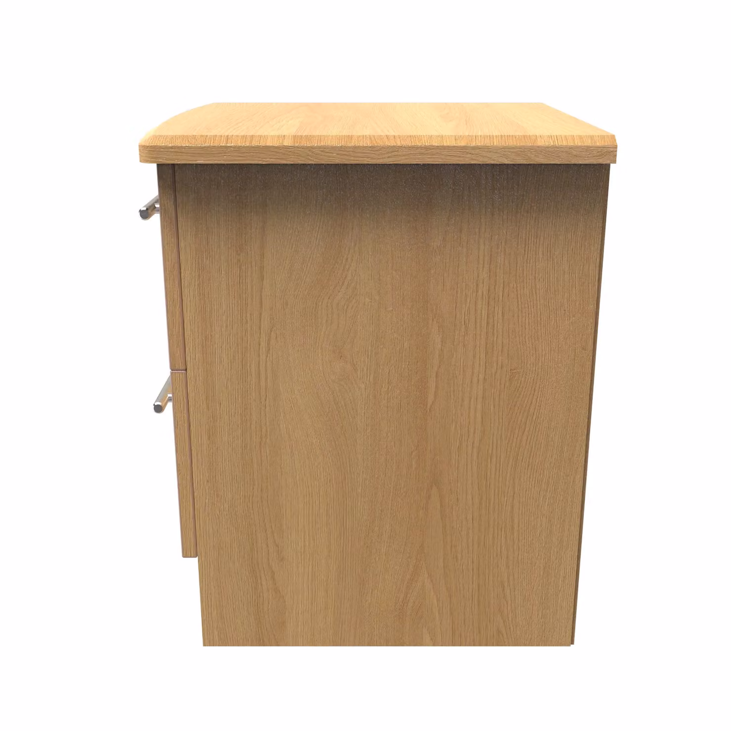 Ready Assembled 2 U Carlton 2 Drawer Bedside Cabinet in Natural Brown – 2