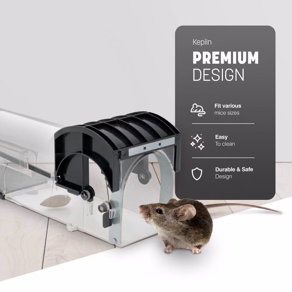 Keplin Humane Mouse Trap, Black, 1 Pack – 3