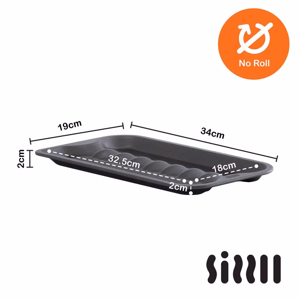 Wham Sizzll Premium Non-Stick Rectangular Sausage Tray in Grey – 5