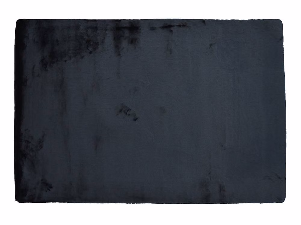 Vente-unique Bunny Shaggy Faux Fur Effect Rug, Black, W: 160 cm, D: 230 cm – 2