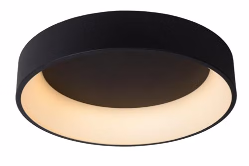 Lucide Talowe LED Flush Ceiling Light, Black, Diameter: 60 cm – 1