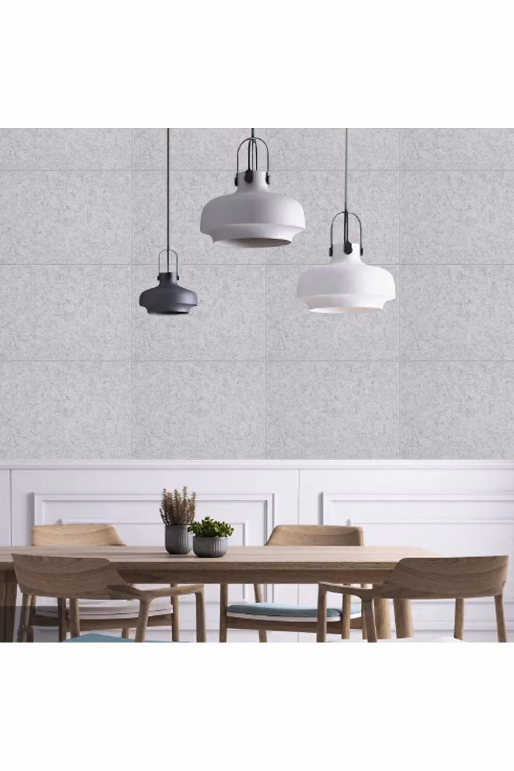 Living and Home 12-Piece Self-adhesive Grey Felt Sound Absorbing Panels, W: 40 cm x H: 60 cm – 2