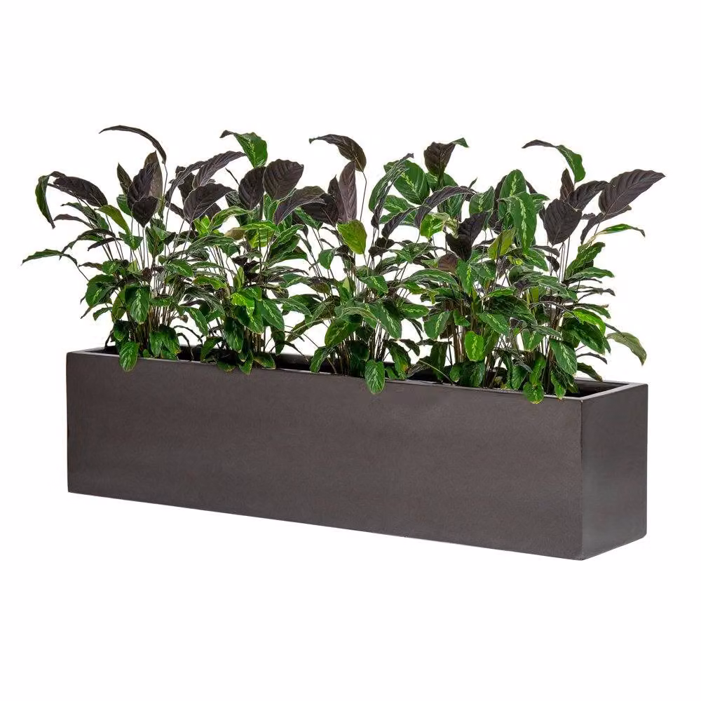 Primrose 150cm Stone Trough Planter in Grey and White – 2