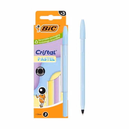 BIC Cristal Ballpoint Pens, Pack of 3, Multicolour – 2