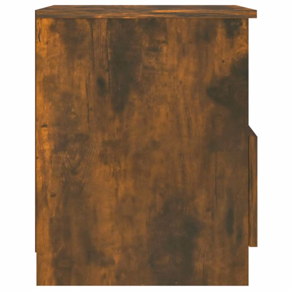 Berkfield Home Smoked Oak Bedside Cabinet in Brown, W/D/H: 40 x 40 x 50 cm – 3