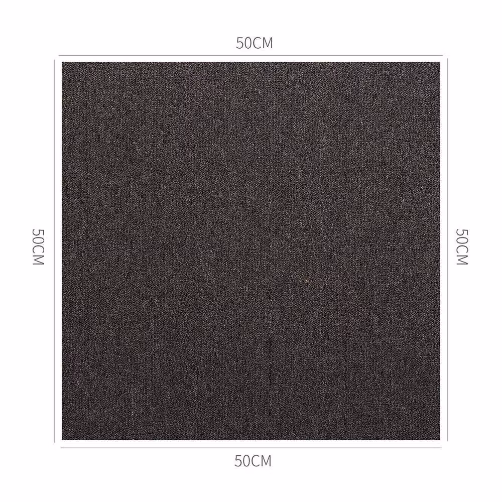 FLAVORA Heavy Duty Carpet Tiles in Anthracite Grey, 20 Pieces – 2