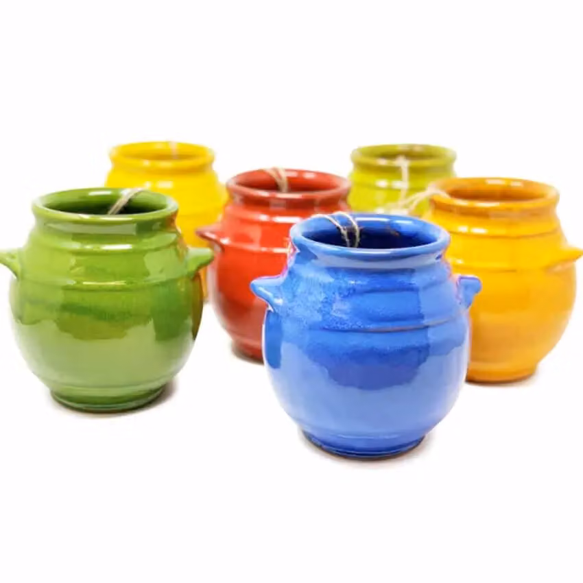 Verano Spanish Ceramics Selena Glazed Hand Dipped Kitchen Utensil Jar, Dark Green, H: 16 cm, D: 16.5 cm – 2