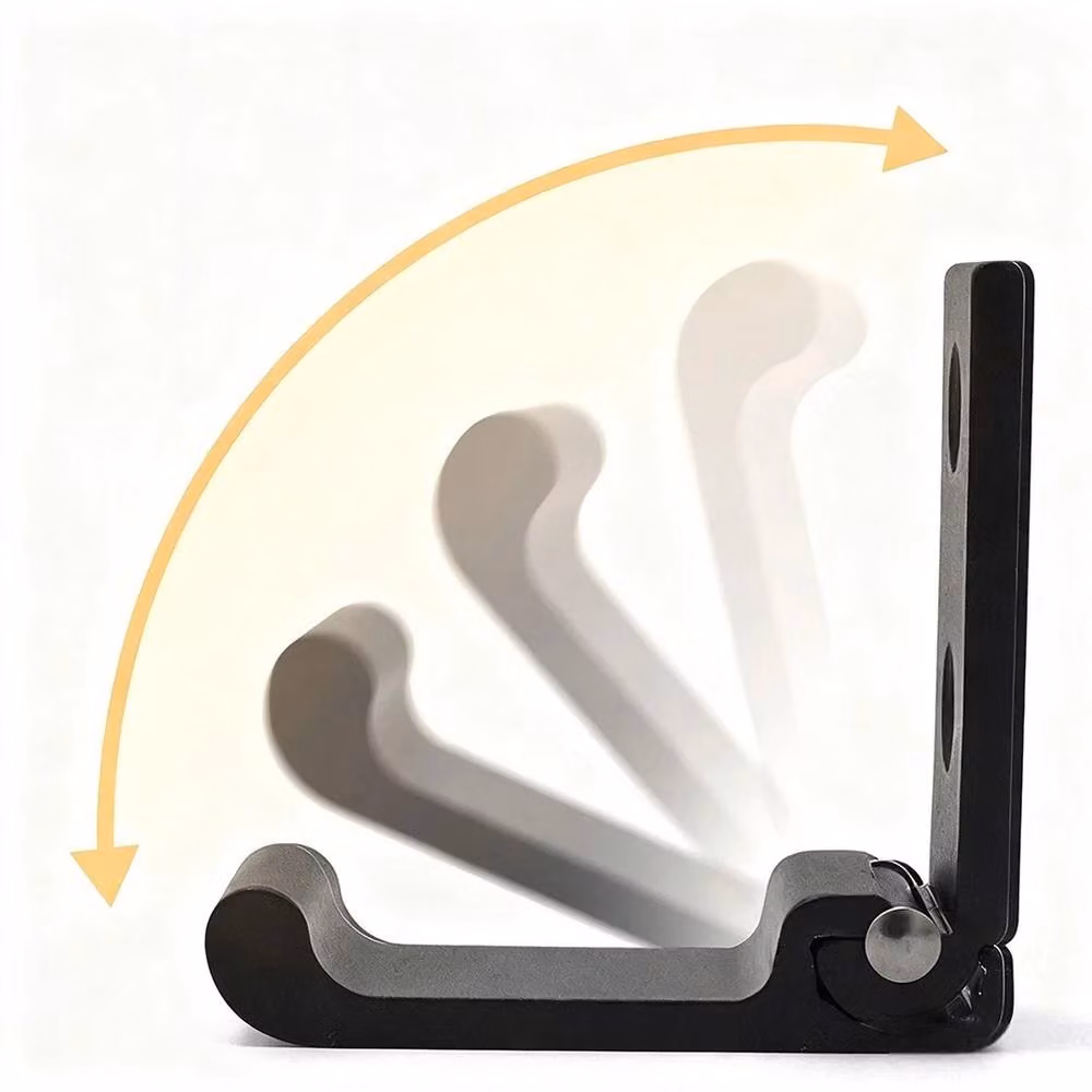 Havendro Set of 4 Matt Black Aluminium Alloy Wall Mounted Folding Hooks – 4